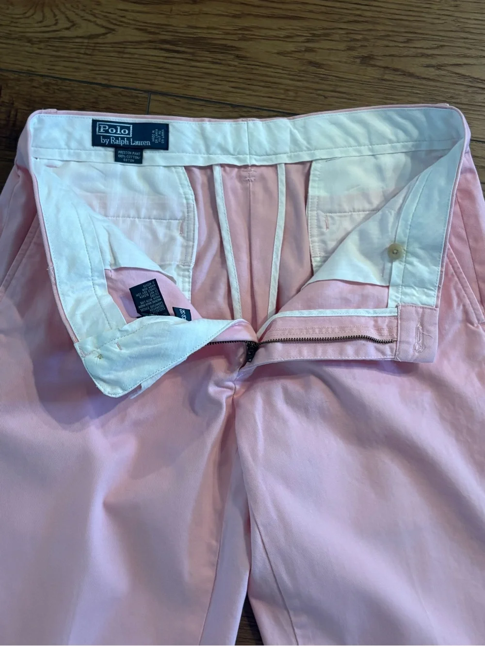 Polo Ralph Lauren Pink Preston Pants Men’s 33x32 Cotton Chino Prep